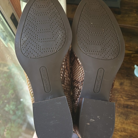 ANDREW GELLER Friona Snakeskin Booties - Picture 8 of 9